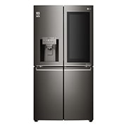 LG 708L French Door Fridge, with InstaView Door-in-Door®, in Black Stainless Steel, GF-V708BSL, thumbnail 2